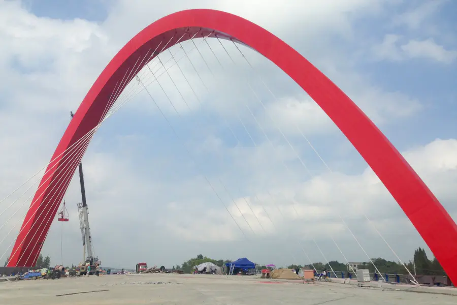 Approach Bridge Crossing Canal at Bangladesh Power Plant